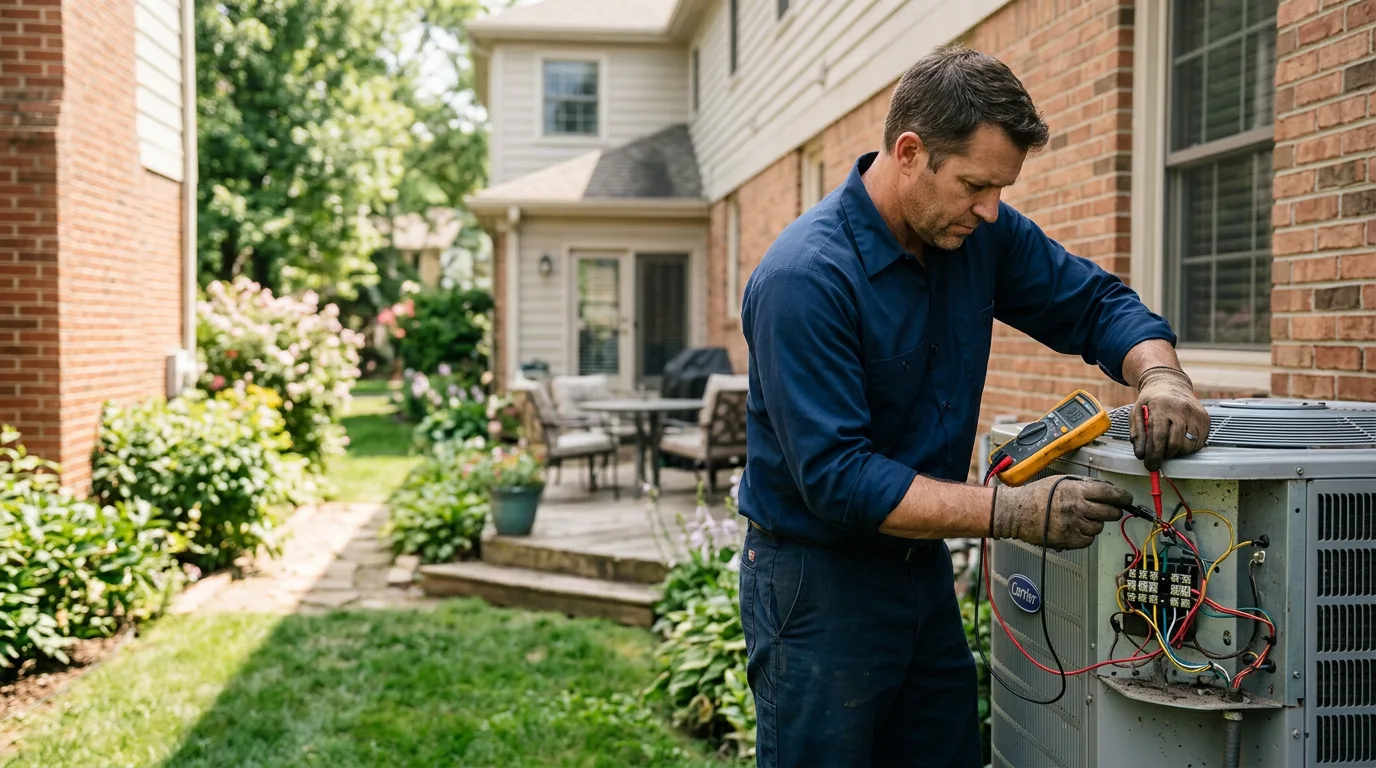 HVAC technician working near South Sutton, NH